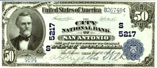 Sec. of Treasury, John Sherman, on $50 note of 1902 John Sherman-$50 Note