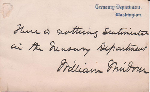 William Windom - Signature